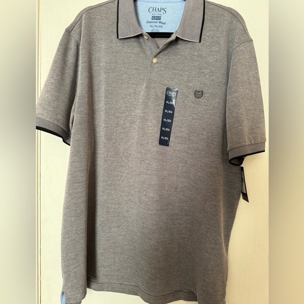 Chaps Classic Gray Polo Shirt for Men